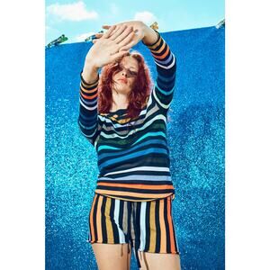 Replica Los Angeles- Black Rainbow Baseball Tee